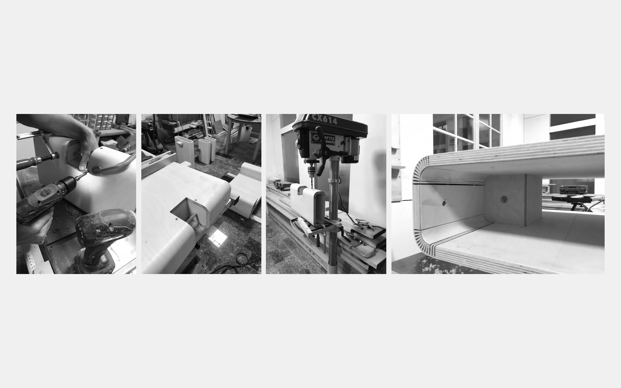 Production process of The Accompanying Growth Furniture.